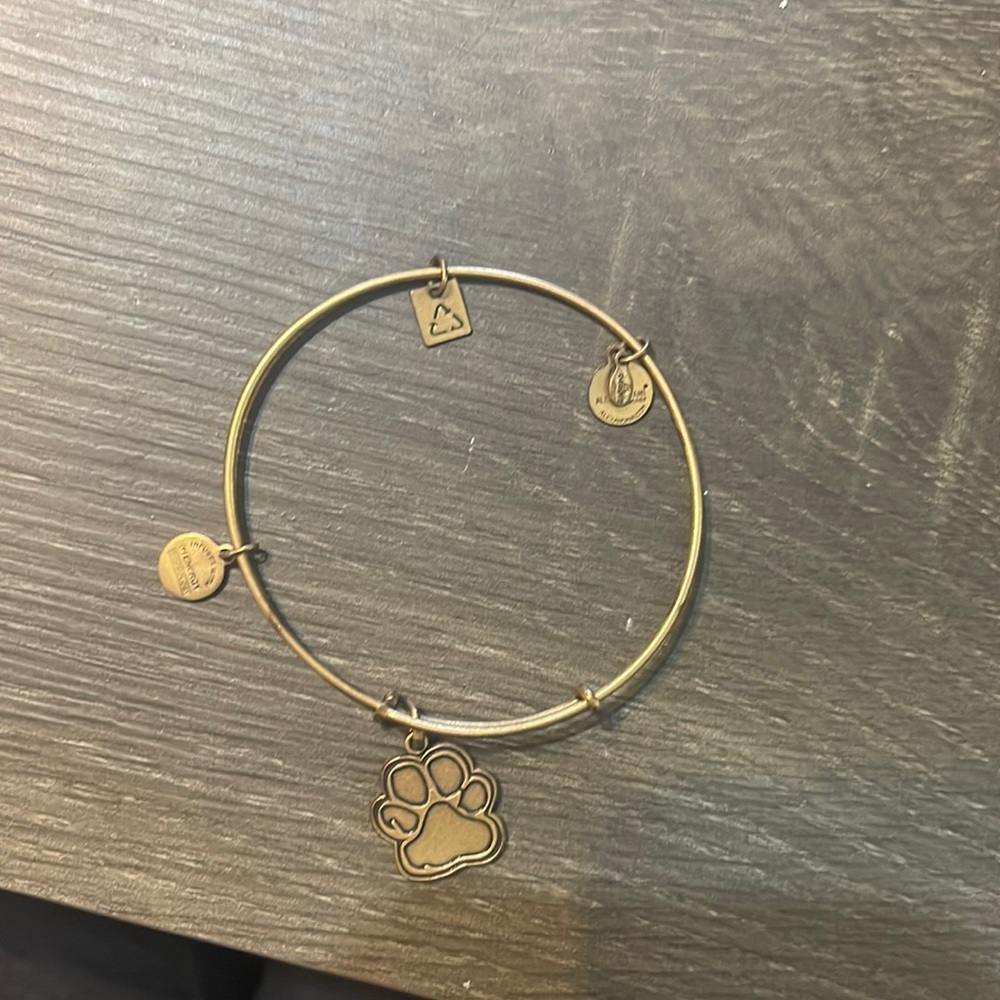 Alex and Ani Paw / dog  bracelet